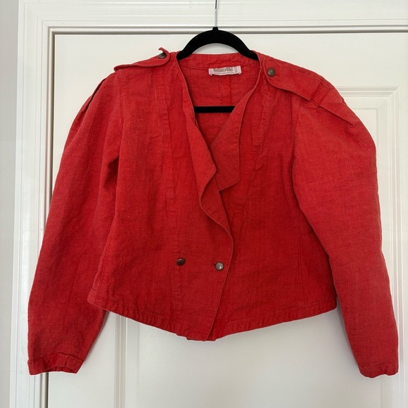 Vintage Bruestle Women’s Red Cropped Jacket - Picture 2 of 11